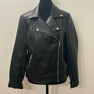 Forever 21 Faux Leather Moto Jacket EUC Sz M